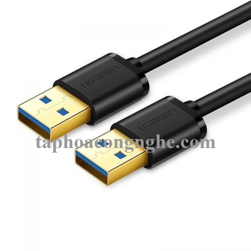 Ugreen 10369 0.5M màu Đen Cáp 2 đầu USB 3.0 dương cao cấp US128 30010369